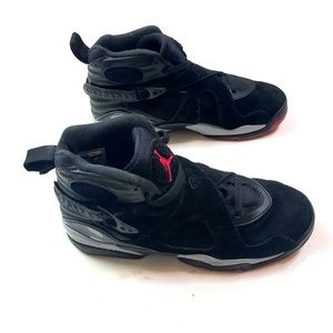 Nike Air Jordan 8 Retro 305368-022 Black Gym Red Wolf Grey  5.5Y A131021